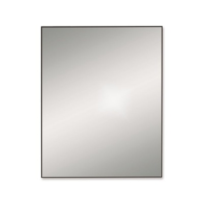 Docklands rectangular black bathroom mirror